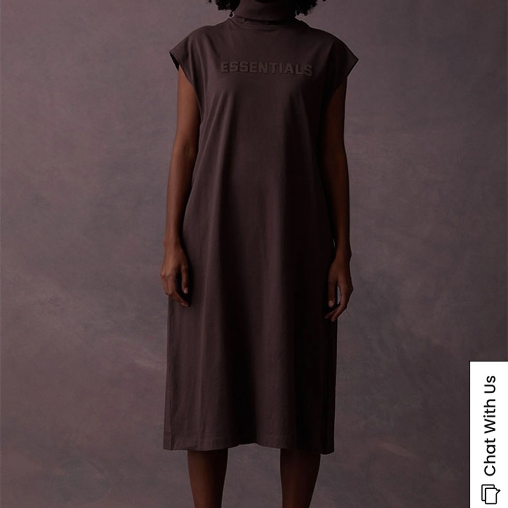 Essentials NWT Fear Of God Women's Plum Sleeveless Dress